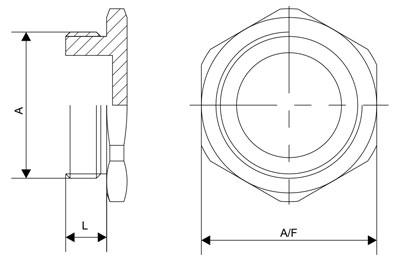 Hexagonal Head Stopping Plugs Diagram 1