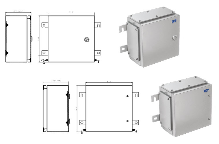 IP66 Stainless Steel Enclosures with Gland Plate Manufacturer